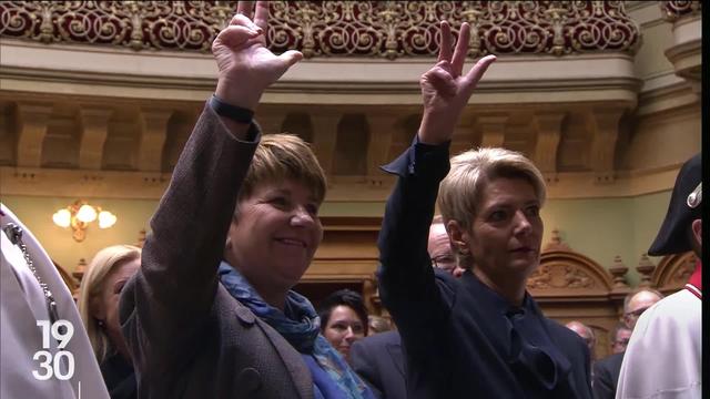 Portrait de Karin Keller Sutter, ministre des finances et présidente de la Confédération élue pour 2025