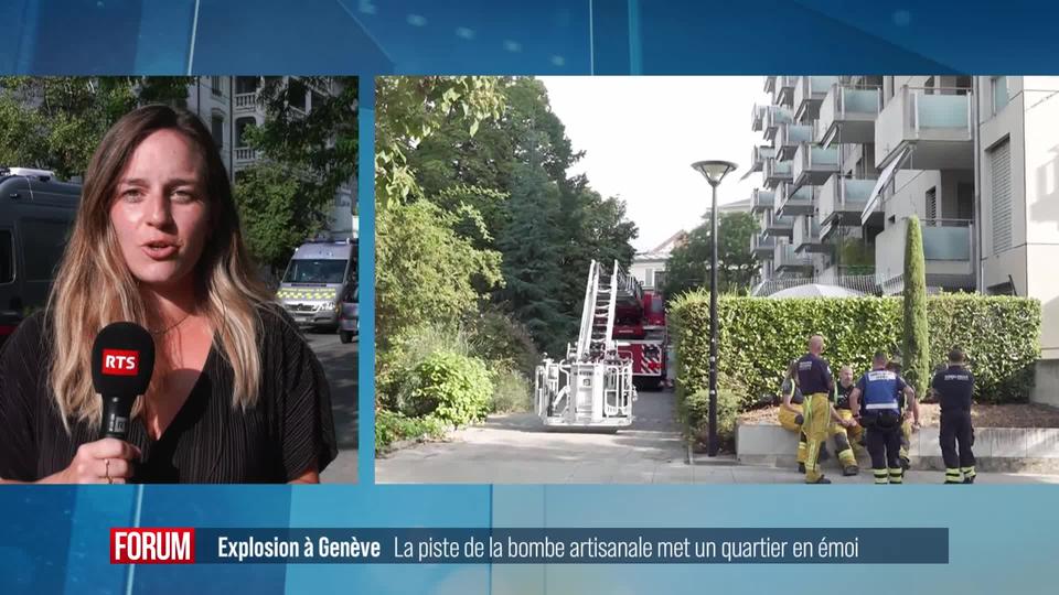 Importante opération policière à Genève après l'explosion d'un colis piégé qui a fait un blessé