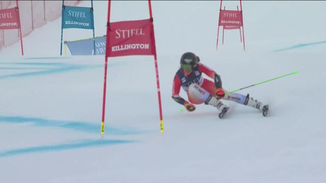 Killington (USA), slalom géant dames, 2e manche: Camille Rast (SUI) brille en terres américaines et réalise le meilleur résultat de sa carrière en terminant 3ème