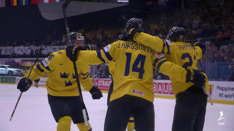 1-4, Suède - Finlande (2-1): les Suédois s'imposent en prolongation et affronteront la Tchéquie en demies