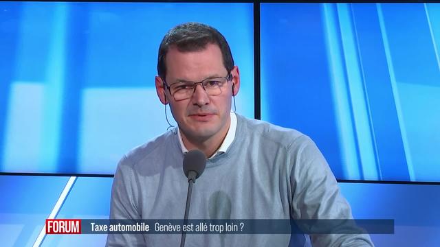 A Genève, la nouvelle taxe automobile irrite: interview de Pierre Maudet