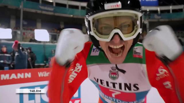 Oberstdorf (GER), 1re manche: un saut à 140 mètres qualifie Gregor Deschwanden (SUI) pour la manche finale