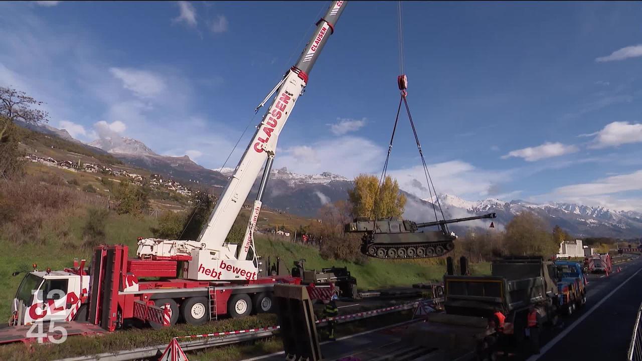 Un accident impliquant 2 véhicules militaires sur l’A9 entre Sion et Sierre a fortement impacté le trafic