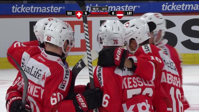 Hockey sur glace, match de préparation, Suisse - Lettonie (4-0): les Suisses signent une deuxième victoire en deux jours