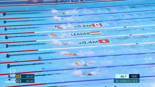 Natation : le Tessinois Noé Ponti s’est qualifié pour la finale du 100m papillon