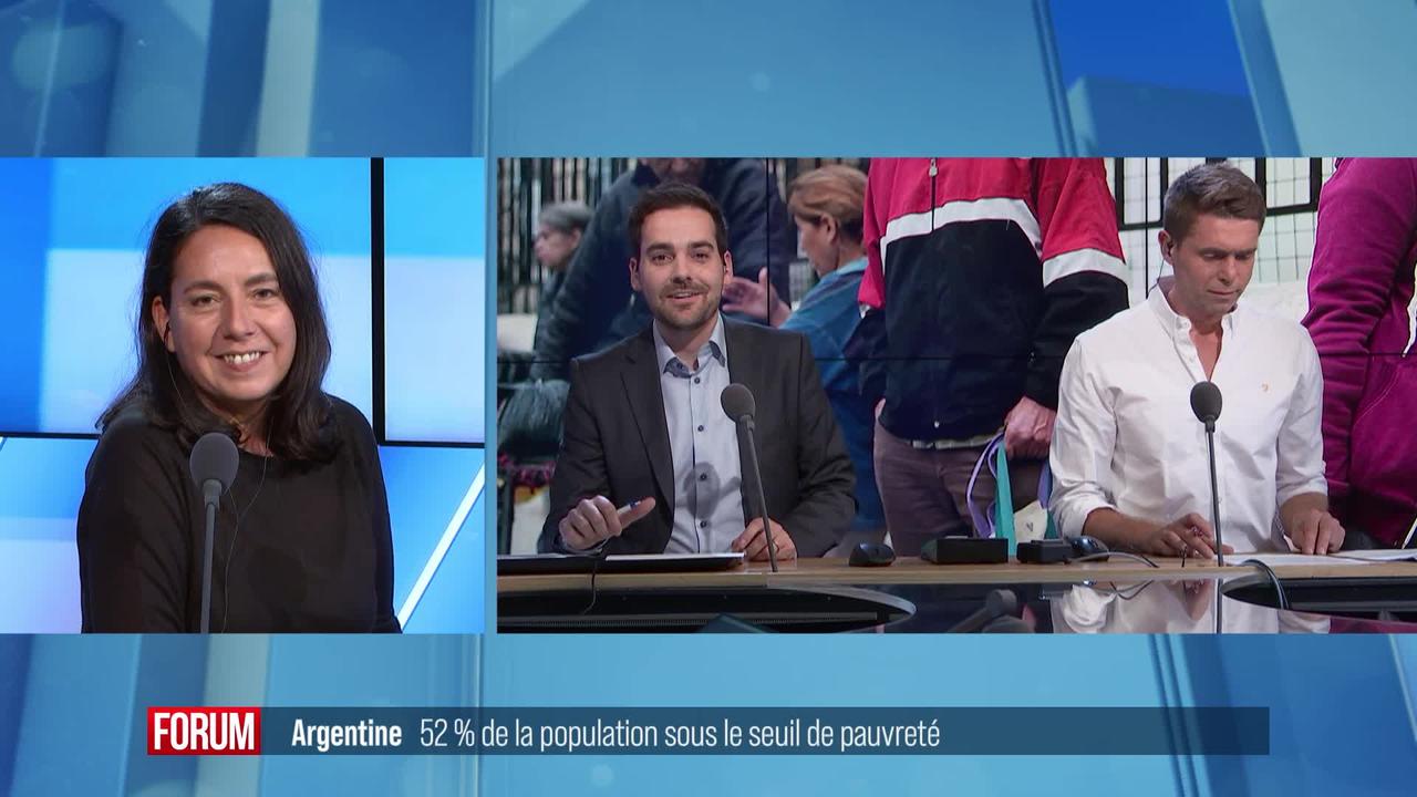 50% de la population en Argentine est sous le seuil de pauvreté: interview de Margarita Gingins