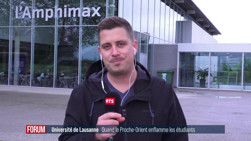 Des activistes pro-palestiniens occupent le hall d'un bâtiment de l'Université de Lausanne