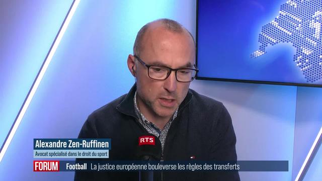 La justice européenne bouleverse les règles des transferts dans le football: interview d’Alexandre Zen Ruffinen (vidéo)