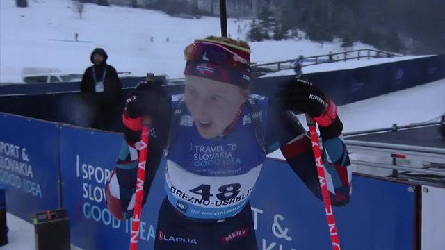 Brezno-Osrblie (SLO), 15km individuel dames: Maren Kirkeeide (NOR) termine sur la plus haute marche devant Alina Stremous (MDA) et Ema Kapustova (SVK)