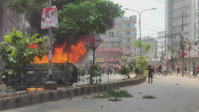 Les affrontements entre les forces de l'ordre et les étudiants ont fait près de 40 morts au Bangladesh