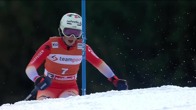 aalbach (AUT), slalom dames finales, 2e manche: Michelle Gisin (SUI) signe un top-10 (10e)