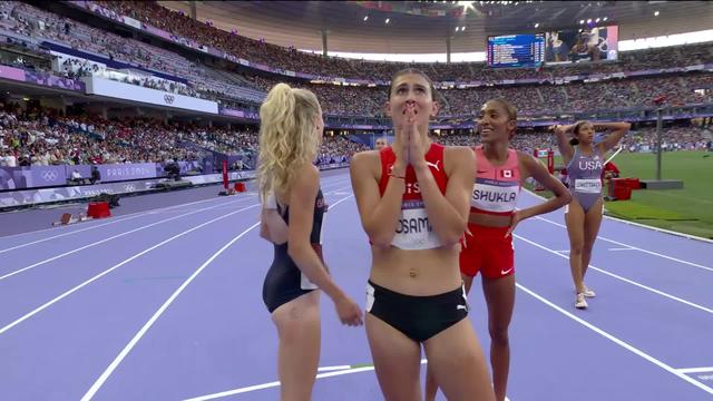 800m, 1er tour, dames: Valentina Rosamilia (SUI) termine 4e de sa série et passera par les repêchages samedi