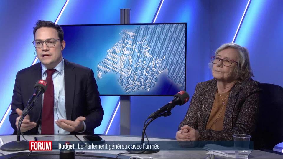 L'armée épargnée par les mesures d'économie de la Confédération: débat entre Alex Farinelli et Laurence Fehlmann Rielle (vidéo)