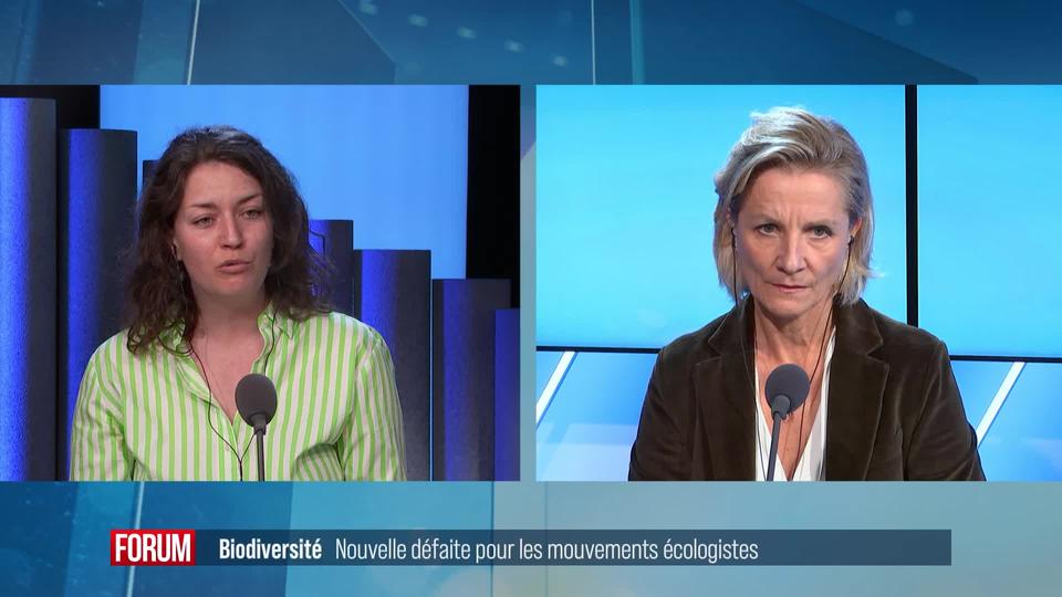 Initiative en faveur de la biodiversité, un échec dû au clivage ville-campagne? Débat entre Léonore Porchet et Simone de Montmollin (vidéo)