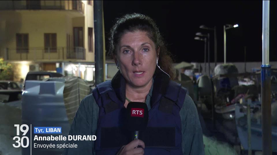 Annabelle Durand, envoyée spéciale de la RTS à Tyr au Liban, fait le point de la situation à la frontière libano-israélienne