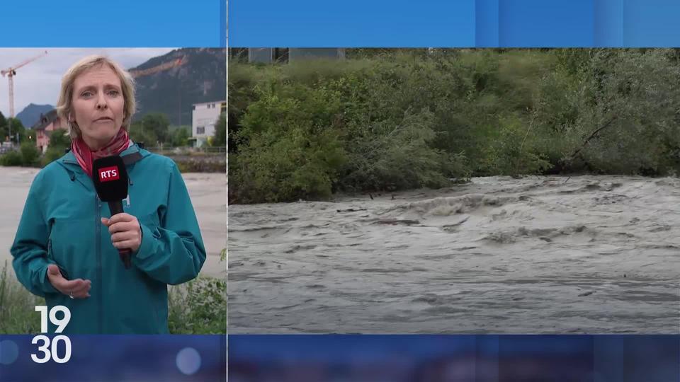 Flore Dussey fait le point sur les inondations qui sévissent en Valais