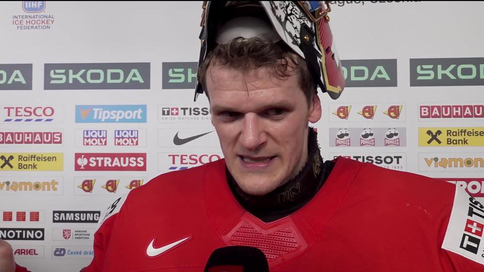 1-2 finale, Canada - Suisse (2-3 tab): le gardien suisse Leonardo Genoni à l'interview