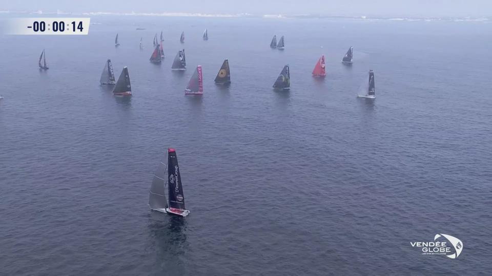 Voile, Vendée Globe 2024: le départ a été donné à 13h02 des Sables-d'Olonne (FRA)