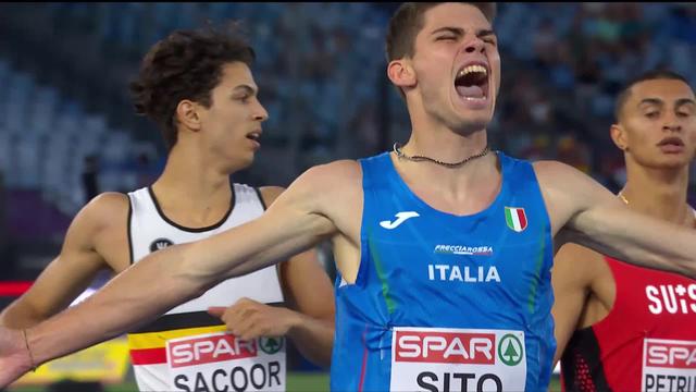 Rome (ITA), 400m, 1-2 finale messieurs: Ricky Petrucciani (SUI) ne verra pas la finale du tour de piste