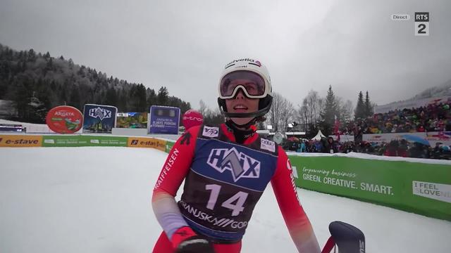 Adelboden (SUI), slalom dames, 1re manche: meilleure Suissesse de cette première manche, Michelle Gisin (SUI) prend le 10e rang