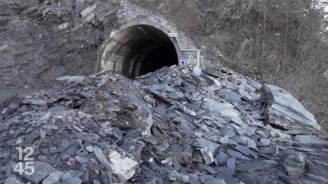 Un tunnel routier s'est effondré sur la route Riddes-La Tzoumaz, qui a été temporairement fermée