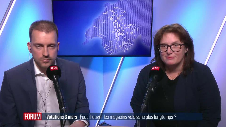 Faut-il étendre les horaires d’ouverture des commerces valaisans? Débat entre Francine Zufferey et Thomas Birbaum