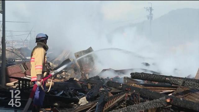 Au Japon, un bilan provisoire fait état de 50 morts et "beaucoup" de blessés après le séisme qui a touché le centre du pays lundi