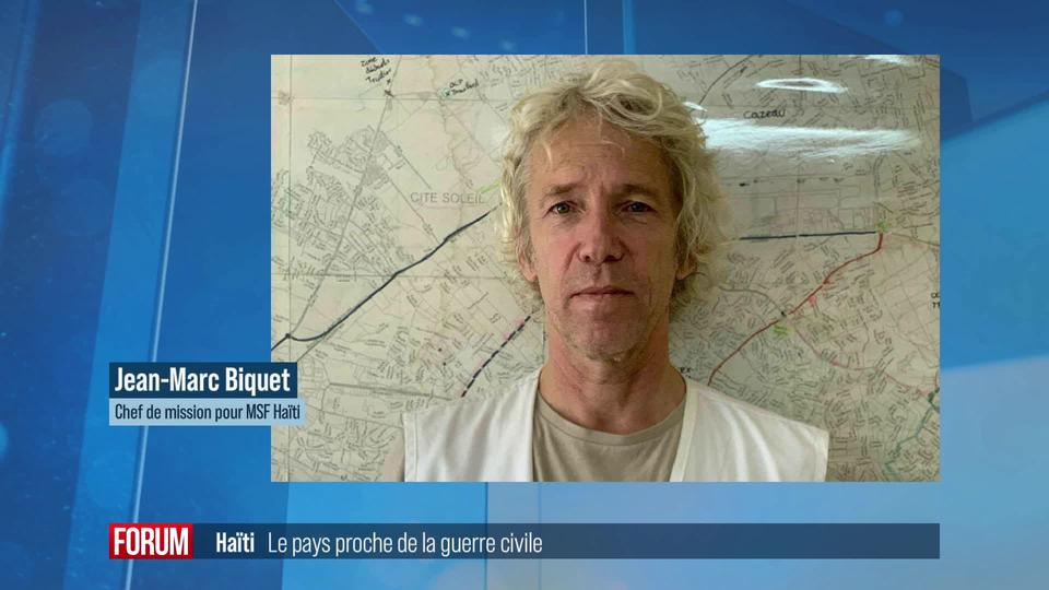 Un chef de gang haïtien menace d'une "guerre civile": interview de Jean-Marc Biqet