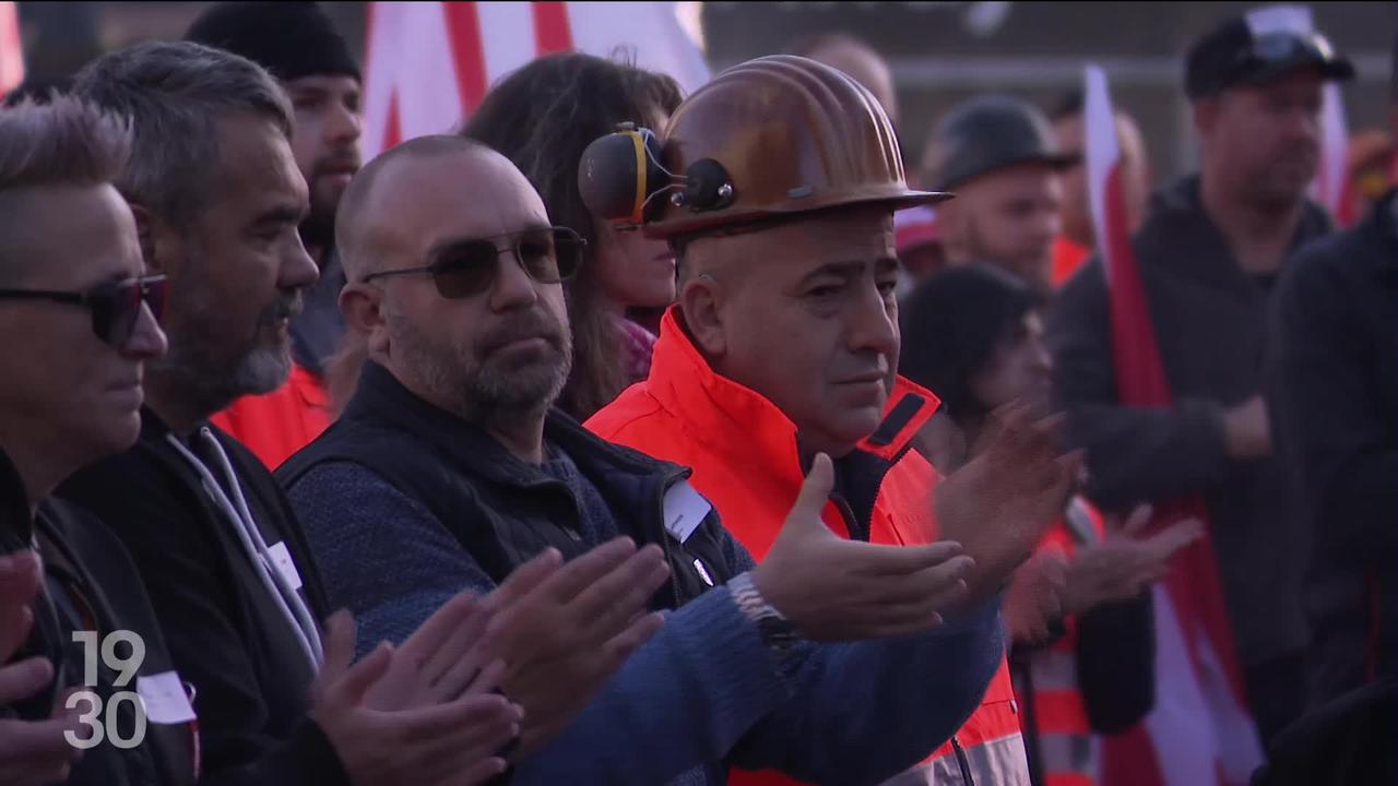 Des centaines d’employés de l’entreprise sidérurgique Stahl Gerlafingen demandent le soutien de la Confédération