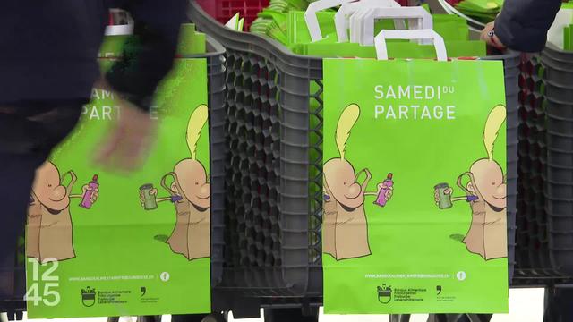 Après Vaud et Genève, la banque alimentaire a lancé son premier "samedi du partage" dans le canton de Fribourg