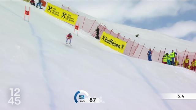 Ski alpin : 7e de la dernière descente de la saison, Lara Gut-Behrami s'est fait souffler le globe de la spécialité par l'Autrichienne Cornelia Hütter
