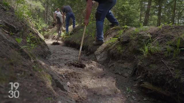 La fonte des glaciers impacte le fonctionnement des bisses valaisans, des canaux d’irrigation ayant permis à la région de lutter contre la sécheresse pendant des siècles