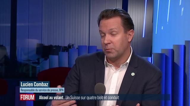 Un quart de la population reconnaît conduire après une consommation d’alcool: interview de Lucien Combaz (vidéo)