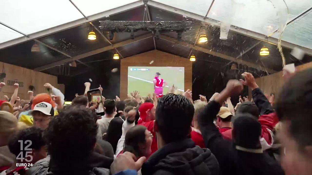 Euro 2024: les fans de l'équipe de Suisse sont passés par toutes les émotions samedi soir