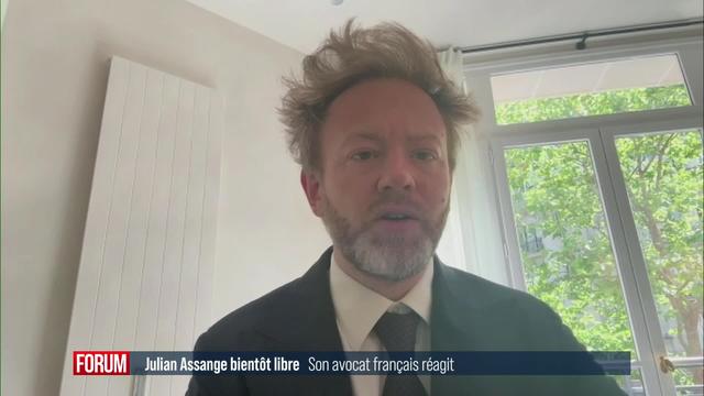 Julian Assange bientôt libre: interview d’Antoine Vey