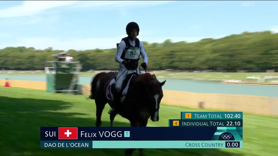 Concours complet: Felix Vogg (SUI) auteur d’une belle performance en cross-country