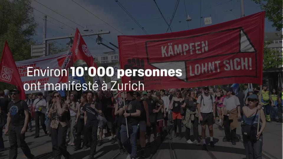 Manifestation du 1e mai 2024 à Zürich