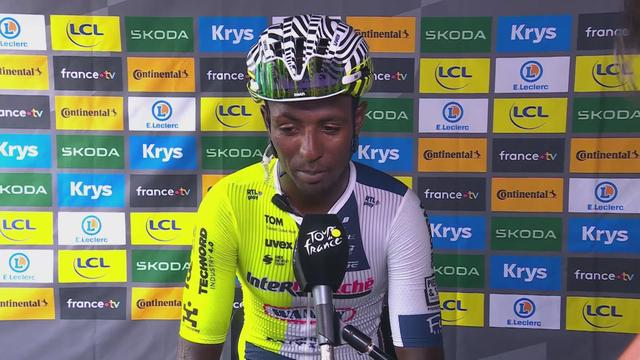 Cyclisme, Tour de France 2024, Et. 3: l'interview du vainqueur Biniam Girmay (ERI)