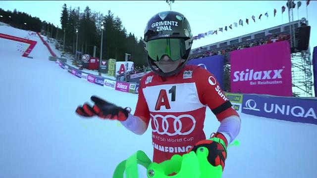 Semmering (AUT), slalom dames, 2e manche: Camille Rast (SUI) termine au pied du podium