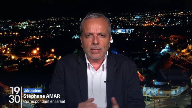 Les précisions de Stéphane Amar, correspondant de la RTS à Jérusalem, sur la réaction d'Israël aux propos tenus par la CPI