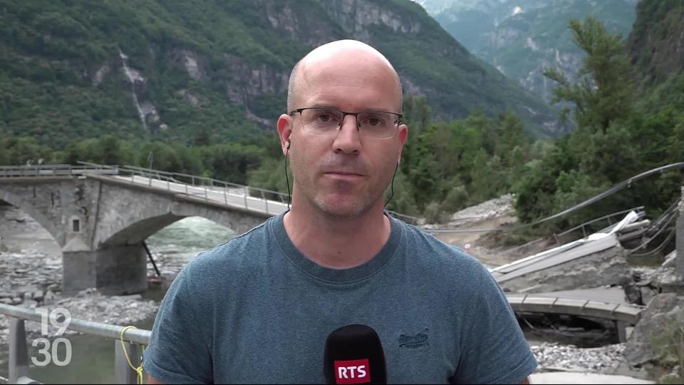 Julien Guillaume fait le point sur la situation au Tessin, après les intempéries qui ont frappé le canton