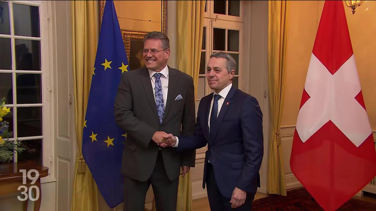 Ignazio Cassis rencontre le vice-président de la Commission européenne pour faire le point sur les négociations Suisse-UE