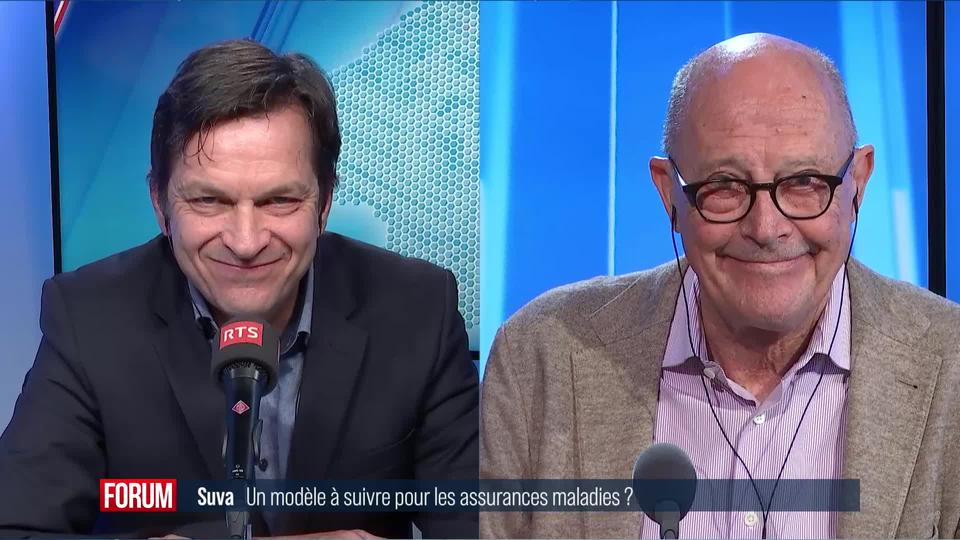 La Suva, un modèle à suivre pour les assurances maladies? Débat entre Jérôme Cosandey et Jean-Marc Guinchard