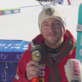 Beaver Creek (USA), descente messieurs: la réaction de Justin Murisier (SUI) après sa victoire