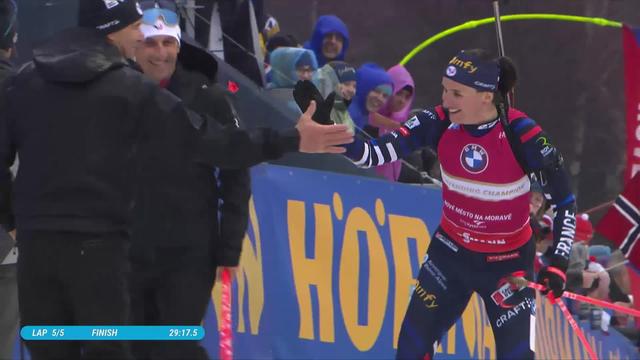 Nové Mesto (CZE), poursuite 10km dames: la Française Julia Simon remporte la médaille d'or aux Mondiaux