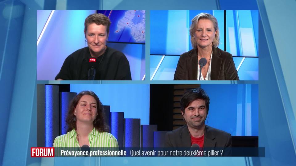 Comment réformer la prévoyance professionnelle à l’avenir? Débat entre Samuel Bendahan, Marie-France Roth Pasquier, Léonore Porchet et Simone de Montmollin (vidéo)