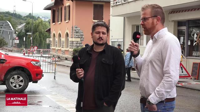 Inondations et laves torrentielles à Chippis: interview de Marc-André Genolet