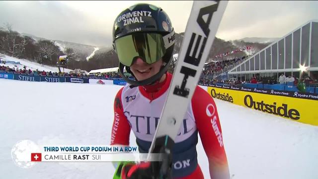 Killington (USA), slalom dames, 2e manche: Camille Rast (SUI) tient sa première victoire en Coupe du monde