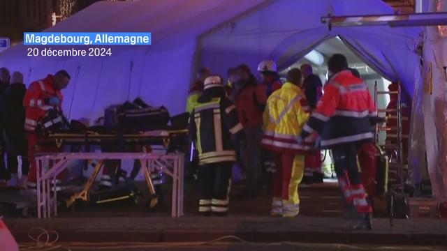 Les secours après l'attaque à la voiture-bélier à Magdebourg