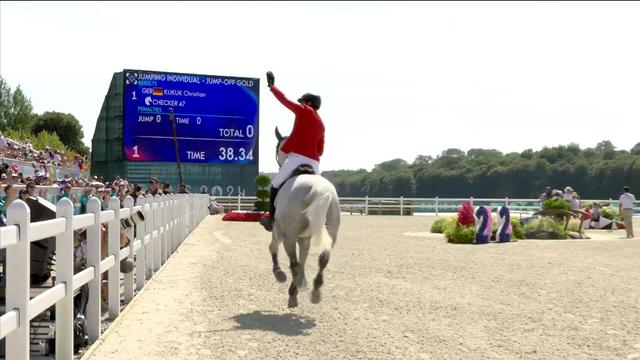 Saut d'obstacles individuel, finale messieurs: Christian Kukuk remporte l'or olympique